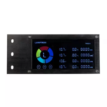 Lamptron SM436 PCI ventilator- en RGB-LED-controller, zwart