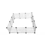 Hondenbench C&C Modular 145×75×37 cm – binnen-/buitenbench voor huisdieren, modulaire plaatconstructie, zwart