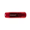 USB-flashdrive Intenso 128 GB USB Type-A 2.0 Rood Transparant