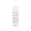 SurgePlus 8x randaarde 1xUSB-A 1xUSB-C 900J 2m