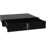 Rack-inbouwvak met slot Omnitronic 2U – model 30100952, frontgemonteerde opbergla van metaal voor 19-inch racks