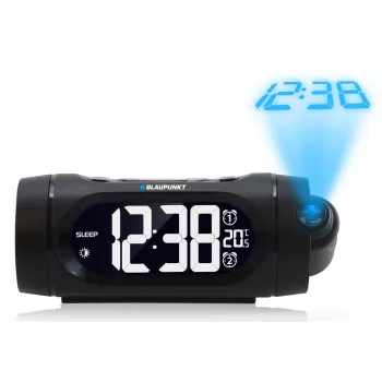 Radiowekker Blaupunkt CRP9BK, FM PLL, projector, USB-oplaadfunctie, binnentemperatuur (CRP9BK)