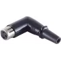 XLR haakse koppeling ShiverPeaks BS55026 zwart — 3-polige haakse XLR-koppeling