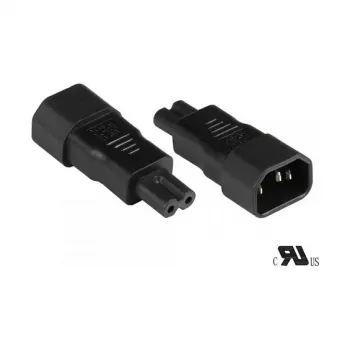 GoodConnections C14 > C7 (ST-BU) IEC Apparaatstroomadapter zwart