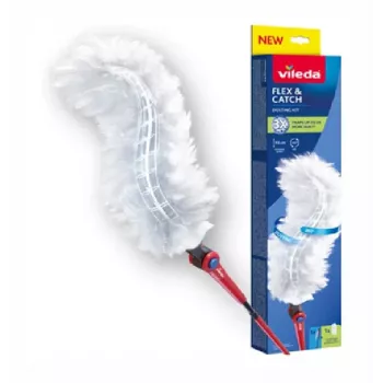 Vileda stofblik met lange steel + 1 Flex&Catch navulverpakking