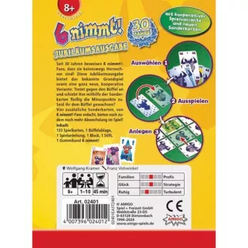 Amigo 6 nimmt! 30 jaar-editie, kaartspel