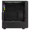 Savio Noctis Glass RGB Cube pc-behuizing, ATX/Micro-ATX/Mini-ITX, voorkant van gehard glas, RGB-fans, zwart
