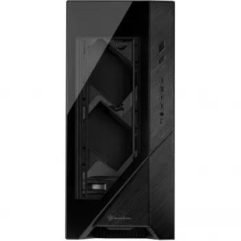 ALTA F2, big-tower behuizing zwart, gehard glas