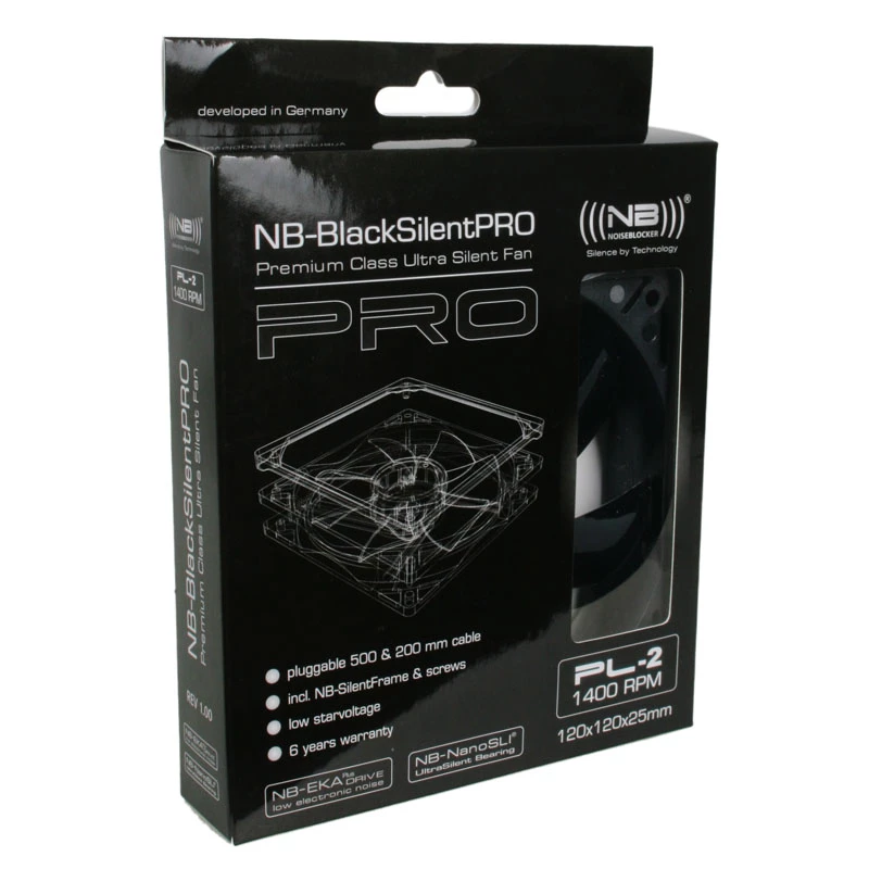 Ventilator Noiseblocker BlackSilentPro PL2