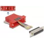 DeLOCK D-Sub 25-pins female naar RJ45 female montageset rood VGA RJ-45