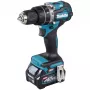 Makita - boorhamer/schroefmachine - accu - 2 versnellingen - tandkransboorhouder 13 mm - 64 N·m - 2 accu's, oplader inbegrepen - 40 V