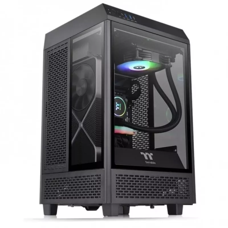 PC-behuizing Thermaltake The Tower 100 Mini Tower zwart