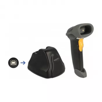 Handheld barcodescanner DeLOCK 90550 1D 2D draadloos USB