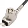 Manhattan laptopbeveiliging (Nano) met twee sleutels, compatibel met Nano-sloten, 1,5 m kabel, diefstalbeveiliging, robuuste staalkabel – metaal met heldere PVC-mantel, notebook, levenslange garantie