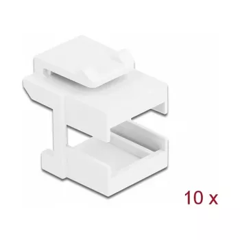 Keystone-afdekking DeLOCK 86807 wit voor glasvezelkoppeling 10 stuks