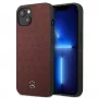 Mercedes MEHCP13SPSQRE iPhone 13 mini 5,4 rood/rood hardcase leer sterrenpatroon