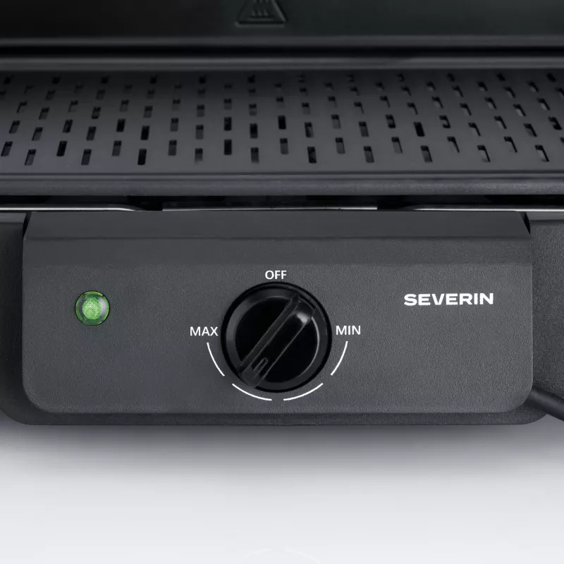 SEVERIN PG 8595 tafel-elektrogrill — 2000 W, rechthoekig grilloppervlak, zwart