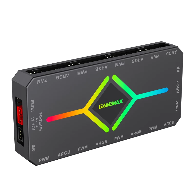 Gamemax | afstandsbediening | V4.0 ARGB PWM HUB BK | zwart | Gamemax
