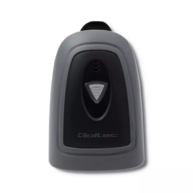 Handbarcodescanner QOLTEC 50863 — 1D/2D-scanner, USB bekabeld, LED-sensor, zwart, 5V, 1,8 m kabel