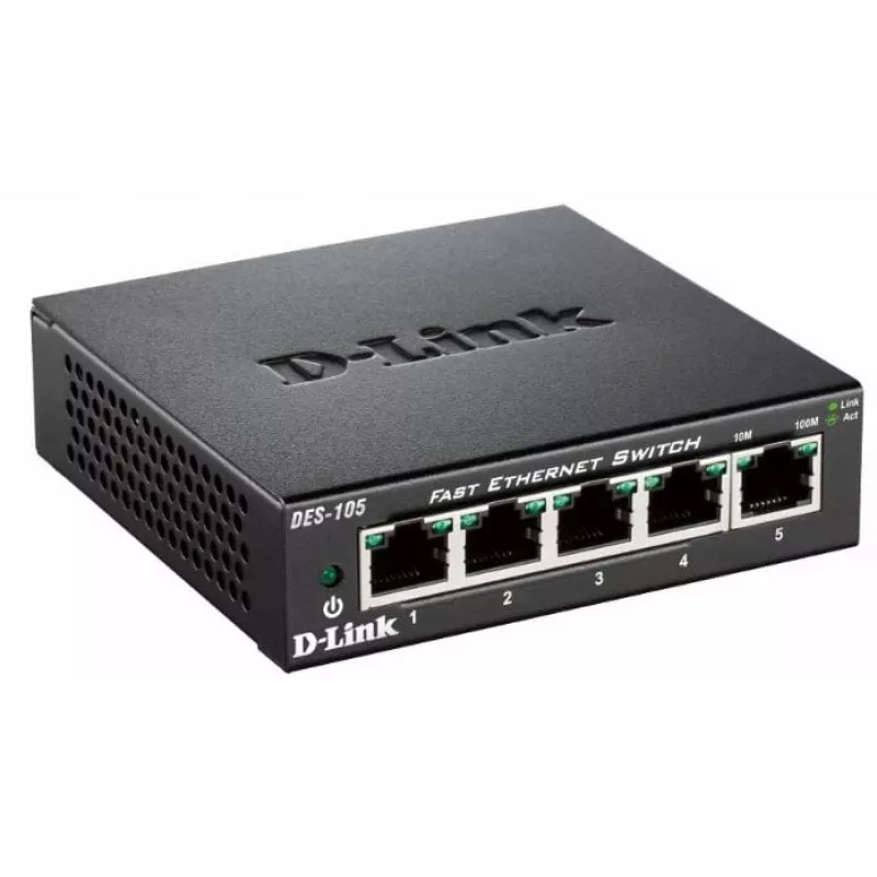 D-Link DES-105 unmanaged L2 zwart