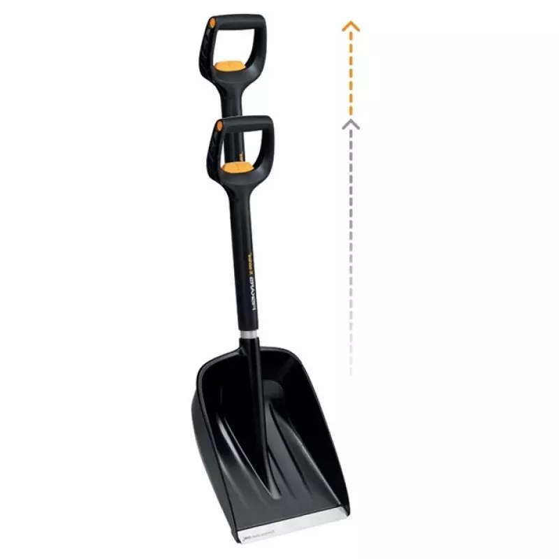 Fiskars auto-sneeuwschep met telescoopsteel X-SERIES
