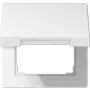 Jung klepdeksel met afdekraam 50x50mm LS 990 BFKL WW (LS990BFKLWW)
