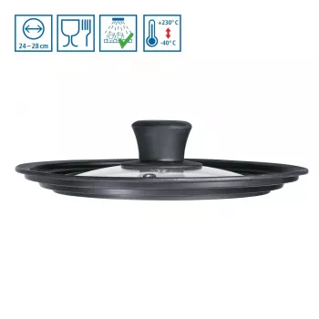 Hama 111545 pannendeksel zwart, transparant