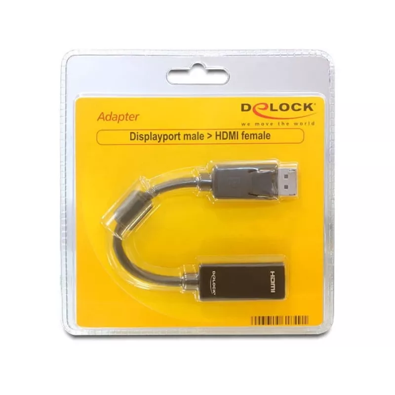 Videokabel-adapter DELOCK 61849 0,125 m DisplayPort naar HDMI