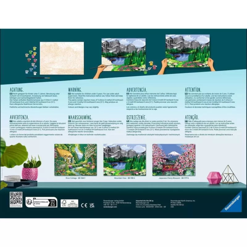 Ravensburger CreArt schilderen-op-nummer-set Landhaus am Fluss (Landhuis aan de rivier)