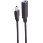 USB-kabel ShiverPeaks BS13-39485 30m USB A zwart 5 Mbit/s