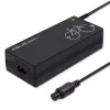 E-bike-oplader QOLTEC 36V–42V 2A met GX12 3-pins stekker