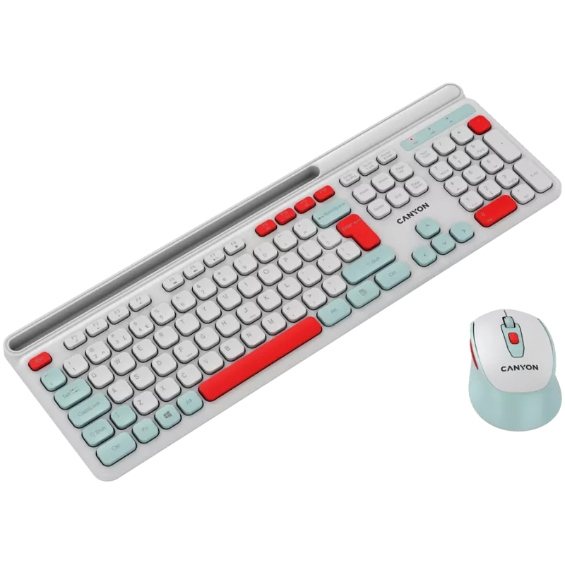 CANYON HSET-W5 EN toetsenbord+muis AAA+AA draadloos wit