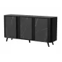 Ladekast Cama Meble VOLARE 151 x 39 x 75 cm, zwart / San Sebastian