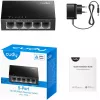Unmanaged switch Cudy FS105 5 poorten Fast Ethernet 10/100 zwart
