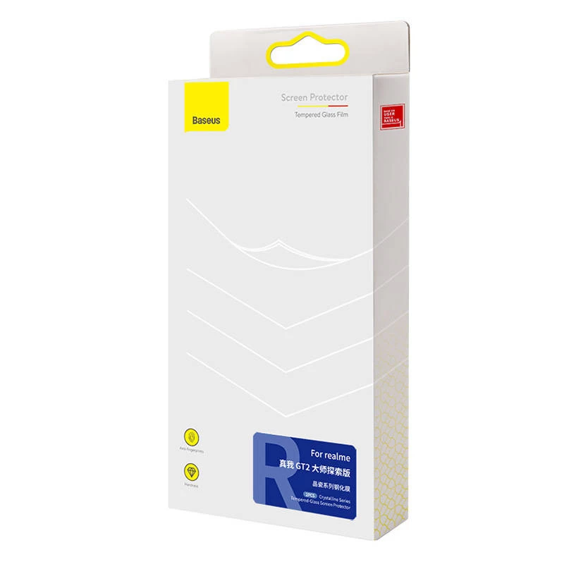 Baseus P6001205B201-05 gehard glazen screenprotector voor realme GT2 Master Explorer Edition, oleofoob