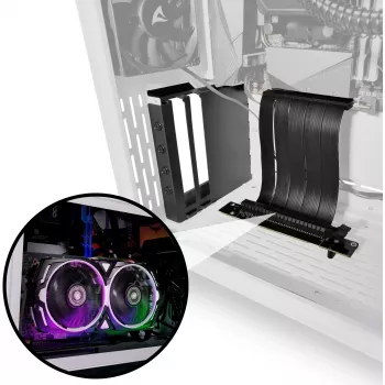 Sharkoon Compact VGCK, riser card (zwart, voor MS-Y/Z1000 pc-behuizingen)