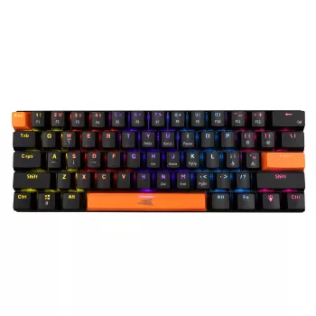 Mechanisch toetsenbord Baracuda Dolphin zwart US-layout met Red Switches