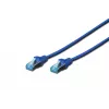 Netwerkkabel Digitus CAT 5e SF/UTP patchkabel RJ45 Cat5e 1m blauw