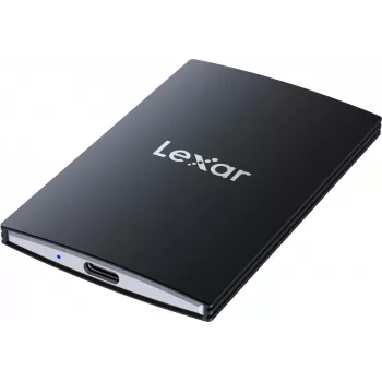 Draagbare SSD Lexar SL500 1 TB — USB Type-C, USB 3.2 Gen 2x2, tot 2000 MB/s, aluminium behuizing, 0,043 kg, zwart