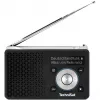 TechniSat DigitRadio 1 A 0100/4997 digitale radio, DAB+/FM, RDS, 40 zendergeheugens, ASA-waarschuwingsfunctie, zwart/zilver