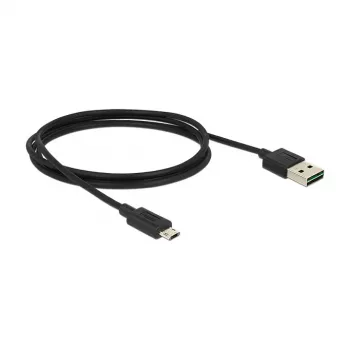USB-kabel DeLOCK 83844 USB 2.0 1m USB A Micro-USB B zwart