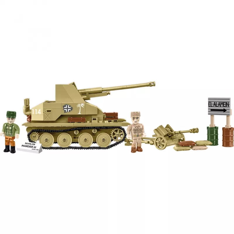 Constructieset Cobi Blocks Marder III – 486 onderdelen, militair voertuigmodel