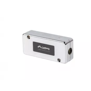LANBERG netwerkcontactdoos PLC-6SL1-S, Cat6 S/FTP (S-STP), zilver, 82×35×23 mm