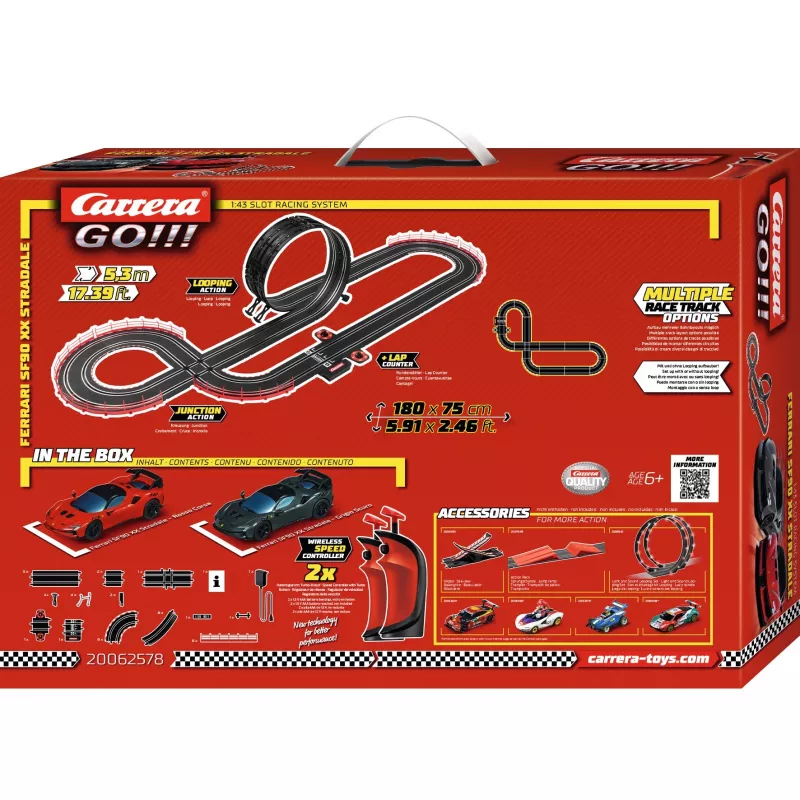 Slotcar-set CARRERA Ferrari SF90 XX Stradale Wireless – Carrera GO!!!