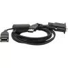 VM SERIES USB-Y-KABEL – USB/USB1-PORT NAAR USB TYPE-A STEKKER 6 ft (1,8 m) HOST EN USB TYPE-A BUS 0,5 ft (0,15 m) CLIENT