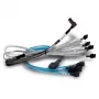 SAS-kabel BROADCOM 05-60005-00 — 1 m, x8 SFF-8654 naar 2× U.2 SFF-8639