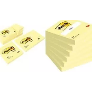 Post-It Notes geel 6-pack zelfklevende etiketten vierkant 76x76mm 3M