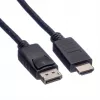 Kabel ROLINE 11445780 1 m DisplayPort naar HDMI zwart