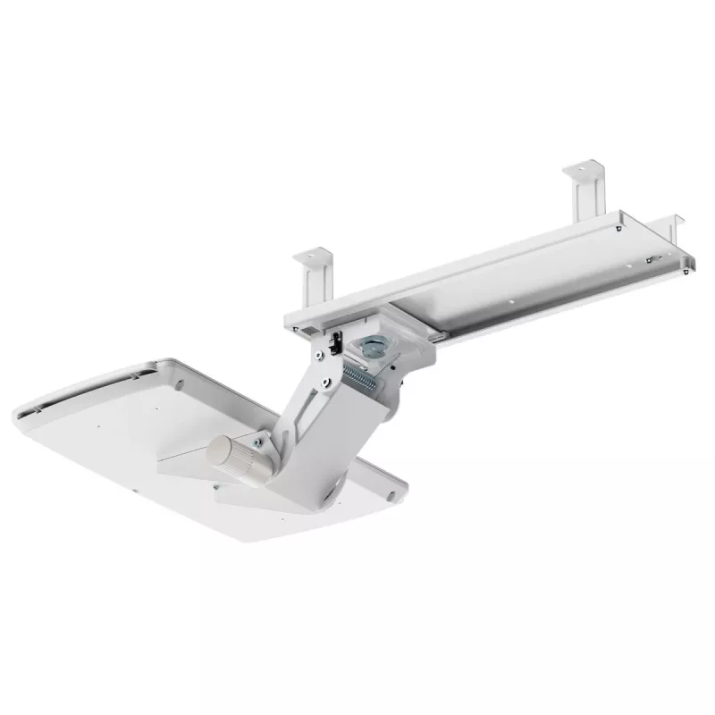 Toetsenbordhouder MACLEAN MC-156 W — verstelbaar plateau onder tafel, max. belasting 5 kg