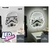 Wandmontierbare LED-neonlamp Paladone Stormtrooper model PP14595SWVN, decoratieve Star Wars-verlichting
